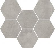 Плитка Coliseumgres Expo Grey Mosaico Hexagon
